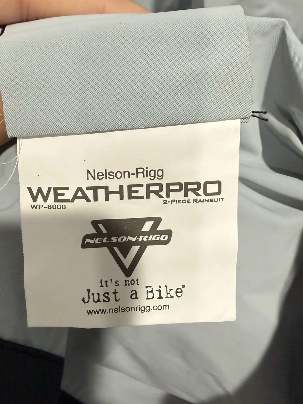 Nelson-Rigg WeatherPro WP-8000 Motorcycle Rain Suit 2 Piece Black Large